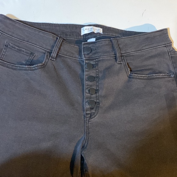 Lane Bryant Button Fly Capris - Picture 2 of 8